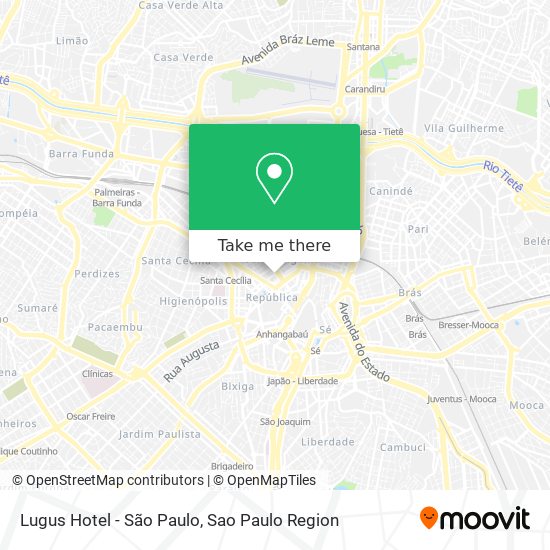 Lugus Hotel - São Paulo map