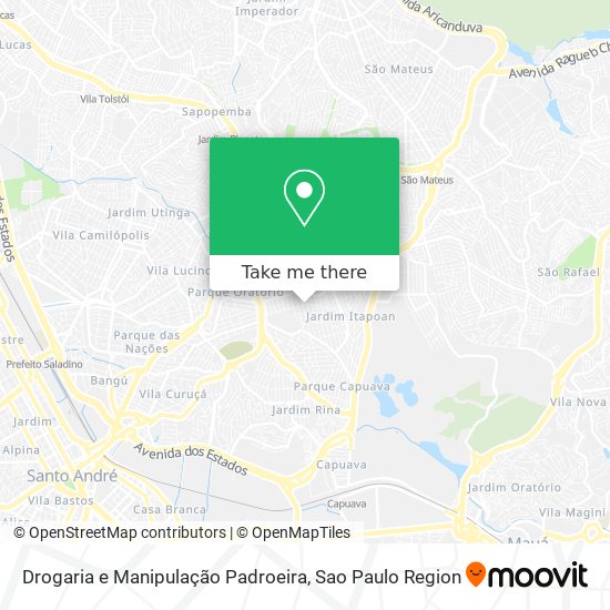 Drogaria e Manipulação Padroeira map
