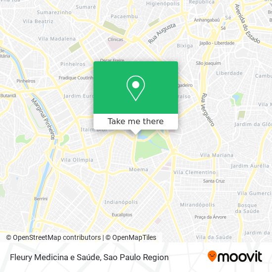 Fleury Medicina e Saúde map