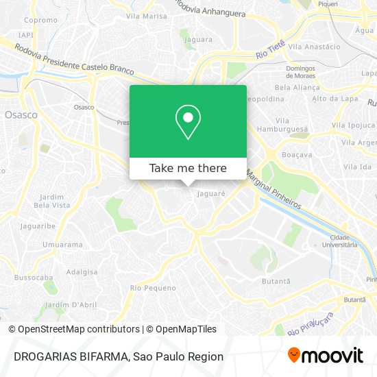 DROGARIAS BIFARMA map