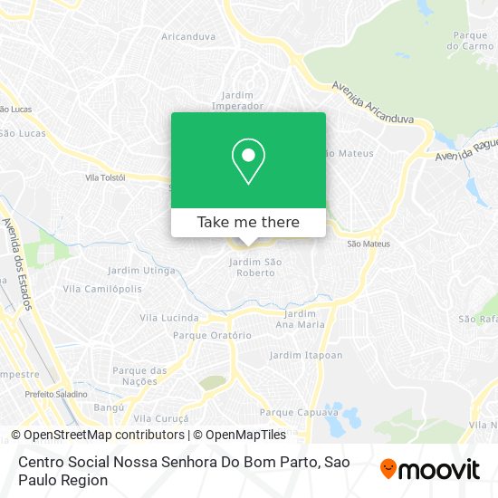 Mapa Centro Social Nossa Senhora Do Bom Parto