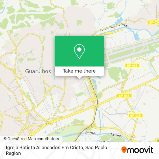 Igreja Batista Aliancados Em Cristo map