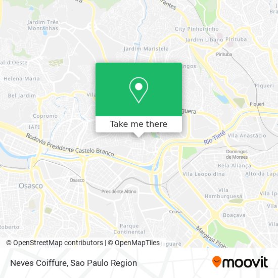Neves Coiffure map