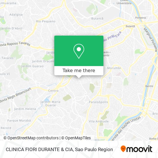 CLINICA FIORI DURANTE & CIA map