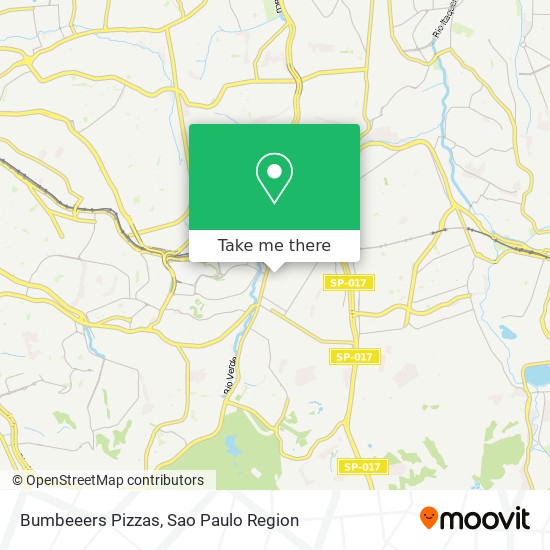 Bumbeeers Pizzas map
