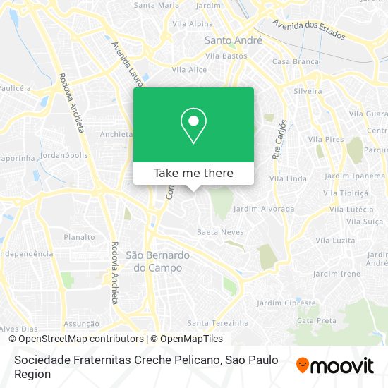 Sociedade Fraternitas Creche Pelicano map