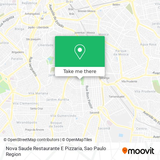 Mapa Nova Saude Restaurante E Pizzaria