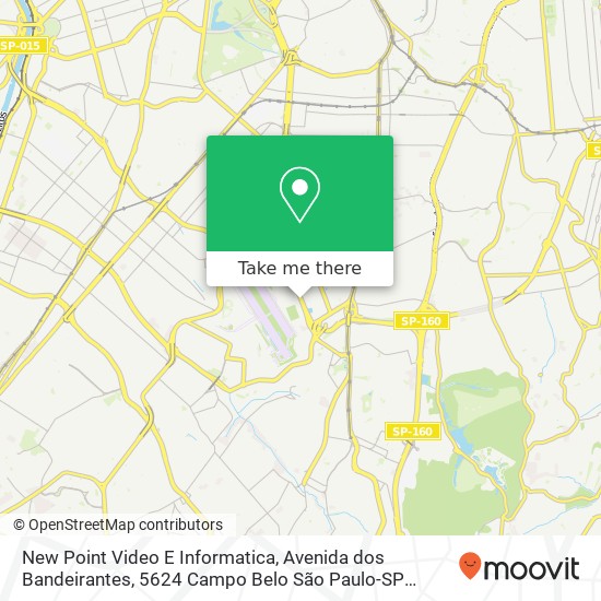 New Point Video E Informatica, Avenida dos Bandeirantes, 5624 Campo Belo São Paulo-SP 04028-010 map