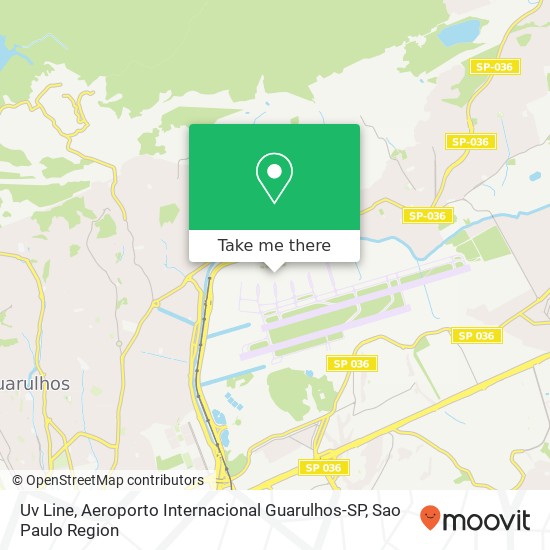 Uv Line, Aeroporto Internacional Guarulhos-SP map