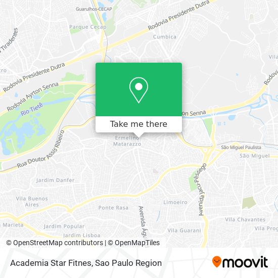 Academia Star Fitnes map
