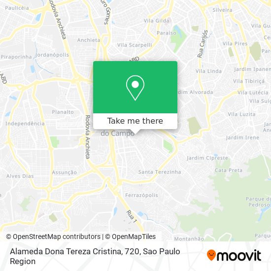 Alameda Dona Tereza Cristina, 720 map