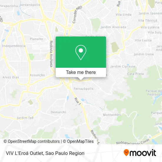 VIV L'Eroá Outlet map