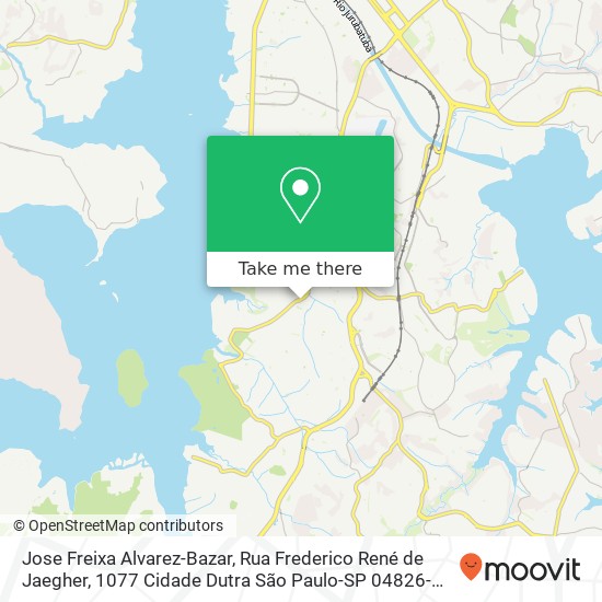 Mapa Jose Freixa Alvarez-Bazar, Rua Frederico René de Jaegher, 1077 Cidade Dutra São Paulo-SP 04826-000