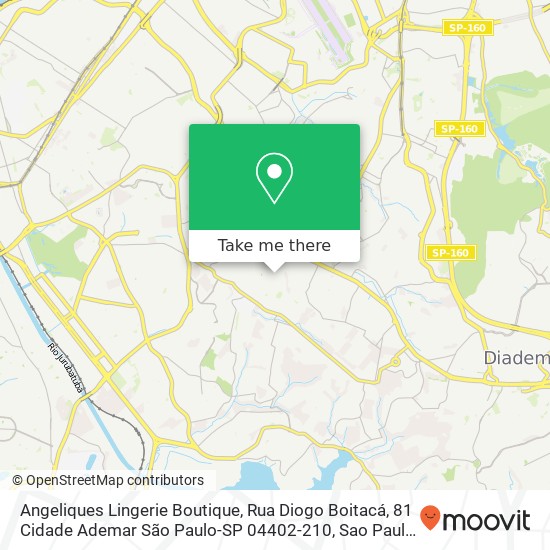 Angeliques Lingerie Boutique, Rua Diogo Boitacá, 81 Cidade Ademar São Paulo-SP 04402-210 map