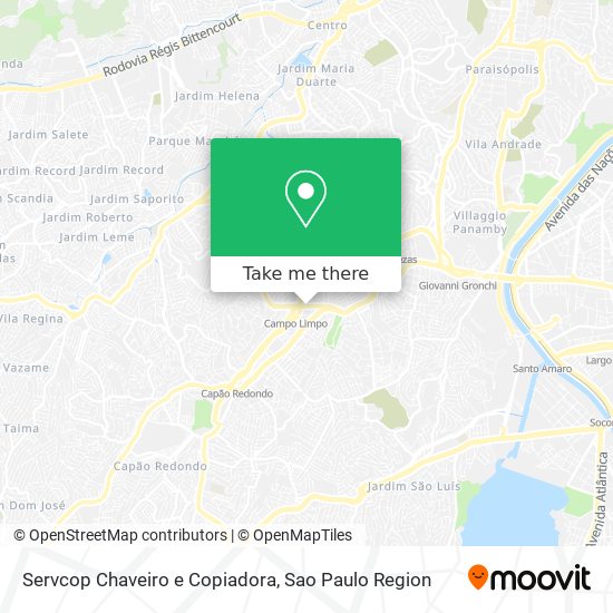 Mapa Servcop Chaveiro e Copiadora