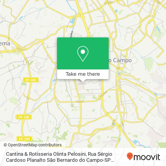 Cantina & Rotisseria Olinta Pelosini, Rua Sérgio Cardoso Planalto São Bernardo do Campo-SP 09895-020 map