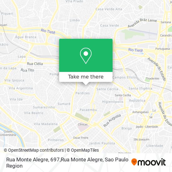 Rua Monte Alegre, 697,Rua Monte Alegre map