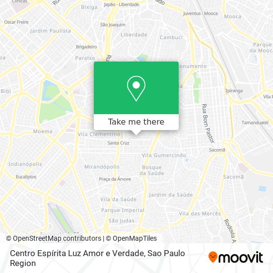 Mapa Centro Espírita Luz Amor e Verdade