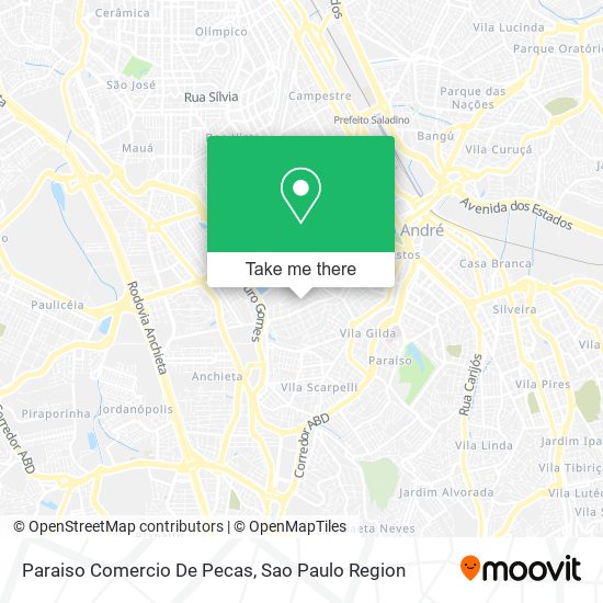 Paraiso Comercio De Pecas map