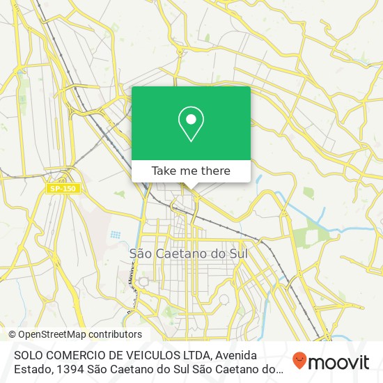 SOLO COMERCIO DE VEICULOS LTDA, Avenida Estado, 1394 São Caetano do Sul São Caetano do Sul-SP 09520-400 map