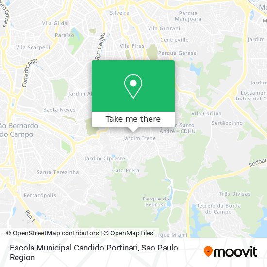 Mapa Escola Municipal Candido Portinari