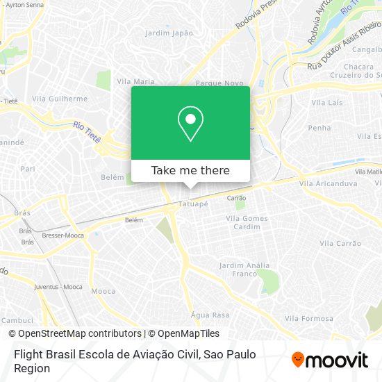 Flight Brasil Escola de Aviação Civil map