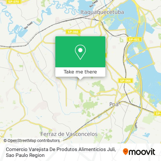 Comercio Varejista De Produtos Alimenticios Juli map