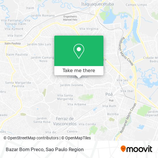 Mapa Bazar Bom Preco