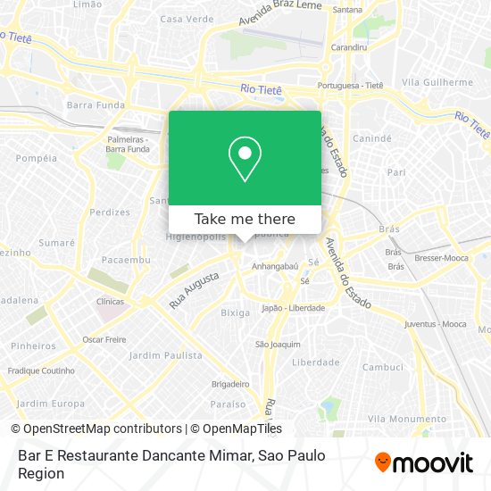 Mapa Bar E Restaurante Dancante Mimar