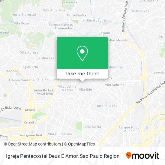 Igreja Pentecostal Deus É Amor map