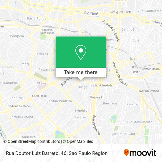 Rua Doutor Luiz Barreto, 46 map