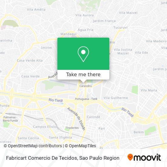 Fabricart Comercio De Tecidos map