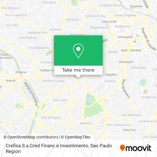 Crefisa S a Cred Financ e Investimento map
