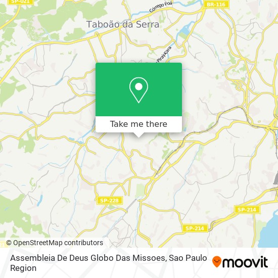 Assembleia De Deus Globo Das Missoes map