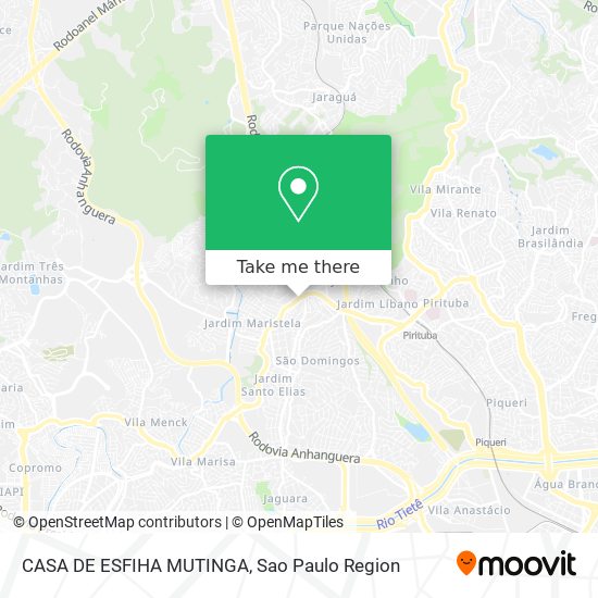 Mapa CASA DE ESFIHA MUTINGA