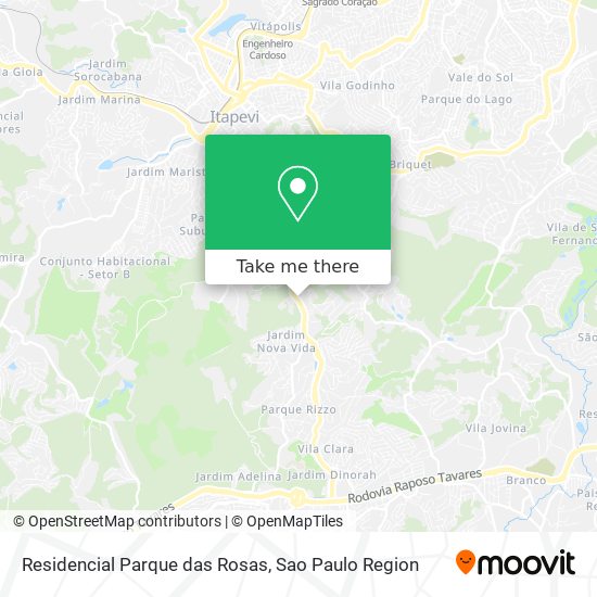 Residencial Parque das Rosas map