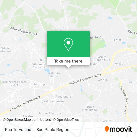 Rua Turvolândia map