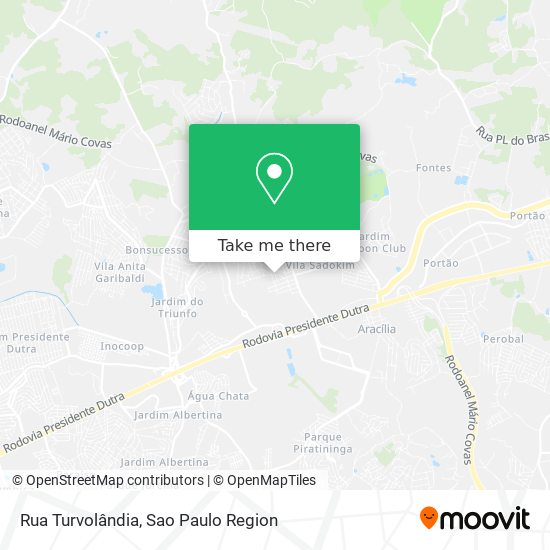 Mapa Rua Turvolândia