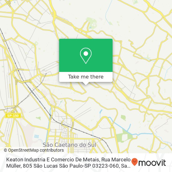 Keaton Industria E Comercio De Metais, Rua Marcelo Müller, 805 São Lucas São Paulo-SP 03223-060 map
