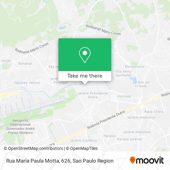 Mapa Rua Maria Paula Motta, 626