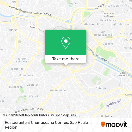 Restaurante E Churrascaria Corifeu map