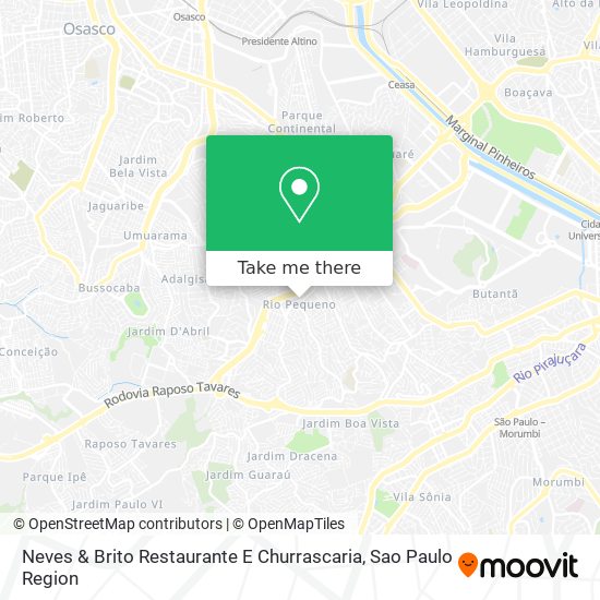 Mapa Neves & Brito Restaurante E Churrascaria