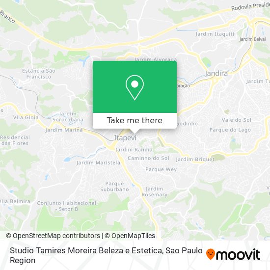 Mapa Studio Tamires Moreira Beleza e Estetica