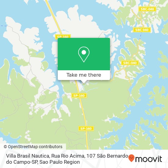 Villa Brasil Nautica, Rua Rio Acima, 107 São Bernardo do Campo-SP map