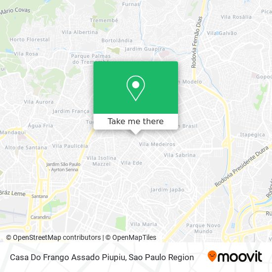 Casa Do Frango Assado Piupiu map