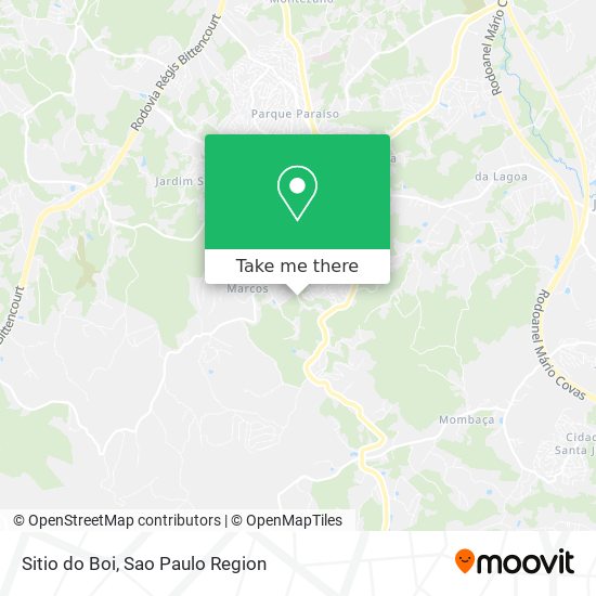 Sitio do Boi map