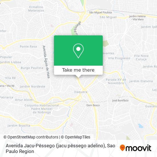 Avenida Jacu-Pêssego (jacu pêssego adelino) map