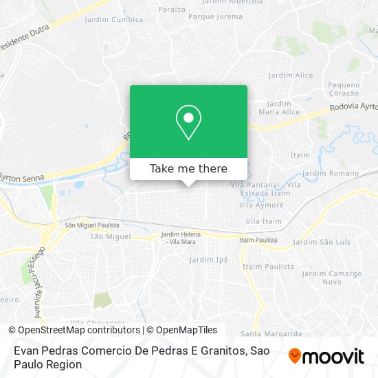 Evan Pedras Comercio De Pedras E Granitos map
