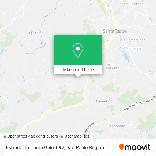 Estrada do Canta Galo, 692 map