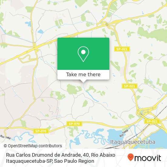 Rua Carlos Drumond de Andrade, 40, Rio Abaixo Itaquaquecetuba-SP map